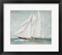 Framed Cape Cod Sailboat