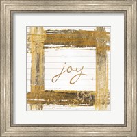 Framed Gold Joy Square