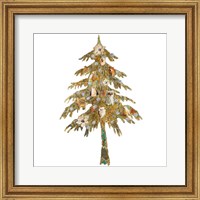 Framed Holiday Tree with Birds