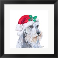 Framed Holiday Dog IV