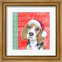 Framed Holiday Puppy I