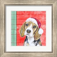 Framed Holiday Puppy I