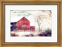 Framed Calm and Bright Barn