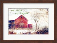 Framed Calm and Bright Barn