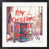 Framed Keep Christmas In Your Heart