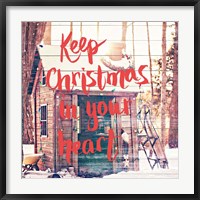 Framed Keep Christmas In Your Heart