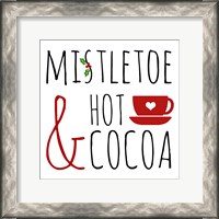 Framed Mistletoe and Hot Cocoa
