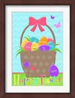 Framed Happy Easter Basket