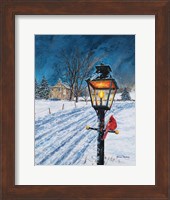 Framed Winterberry Lamppost