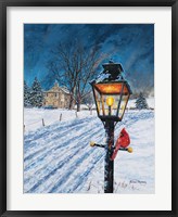 Framed Winterberry Lamppost