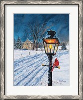 Framed Winterberry Lamppost