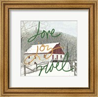Framed Love Joy Noel