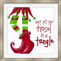 Framed Tinsel In A Tangle on Dots