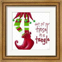 Framed Tinsel In A Tangle on Dots