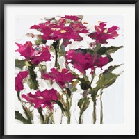 Framed Plum Wild Flowers