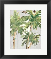 Framed Caribbean Palm Trees