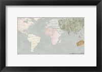 Framed World Map Collection I