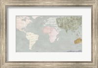Framed World Map Collection I
