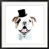 Framed Top Hat Dog