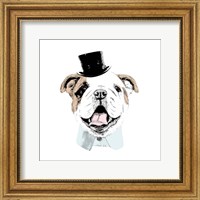 Framed Top Hat Dog