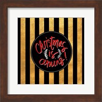 Framed Christmas Gold I