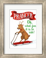 Framed Busy Reindeer III
