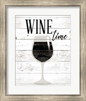 Framed Wine Time