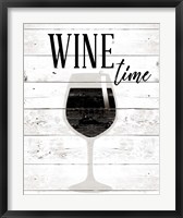 Framed Wine Time