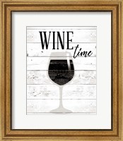 Framed Wine Time