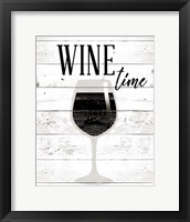 Framed Wine Time