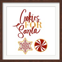 Framed Cookies for Santa