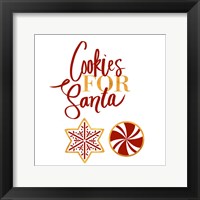 Framed Cookies for Santa