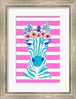 Framed Funky Zebra