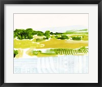Patterned Landscape II Framed Print
