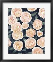Peach Petals I Framed Print
