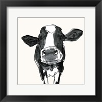 Framed Cow Contour III