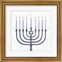 Framed 'Sophisticated Hanukkah II' border=