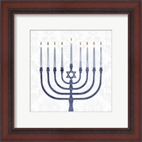 Framed 'Sophisticated Hanukkah II' border=