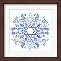 Framed Indigo Hanukkah I