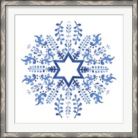 Framed Indigo Hanukkah II