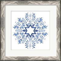 Framed Indigo Hanukkah II