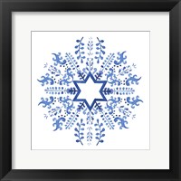 Framed Indigo Hanukkah II