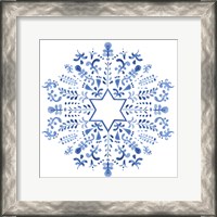 Framed Indigo Hanukkah III