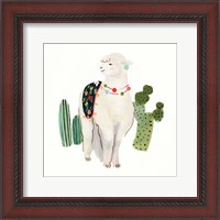 Framed 'Sweet Alpaca II' border=