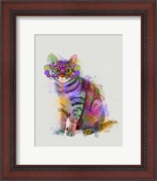 Framed Cat Rainbow Splash 7