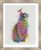 Framed Cat Rainbow Splash 11