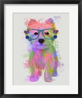 Framed West Highland Terrier Rainbow Splash