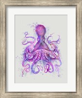 Framed Octopus Rainbow Splash Pink