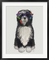 Framed Tibetan Terrier Flower Glasses