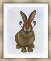 Framed Rabbit and Flower Glasses